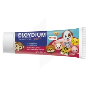 Elgydium Kids Emoji Fa Pâte Dentifrice Fraise Givrée T/50ml