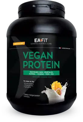 Eafit Vegan Protein Poudre Pour Boisson Mangue Passion Pot/750g à Paris