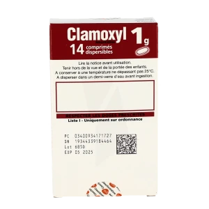 Clamoxyl 1 G, Comprimé Dispersible
