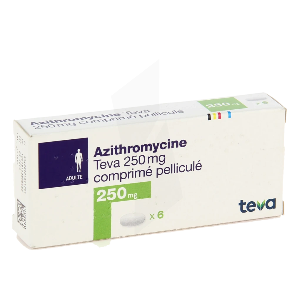 Azithromycine Teva 250 Mg, Comprimé Pelliculé