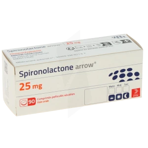 Spironolactone Arrow 25 Mg, Comprimé Pelliculé Sécable