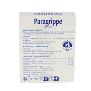 Paragrippe, Comprimé