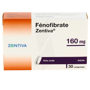 Fenofibrate Zentiva 160 Mg, Comprimé