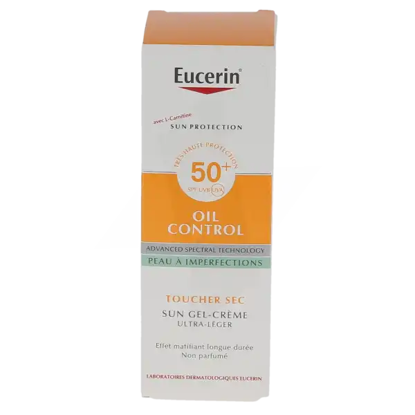Eucerin Sun Oil Control Spf50+ Gel Crème Visage Fl Pompe/50ml