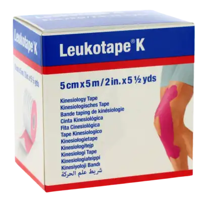 Leukotape K Sparadrap Rose 5cmx5m à Angers