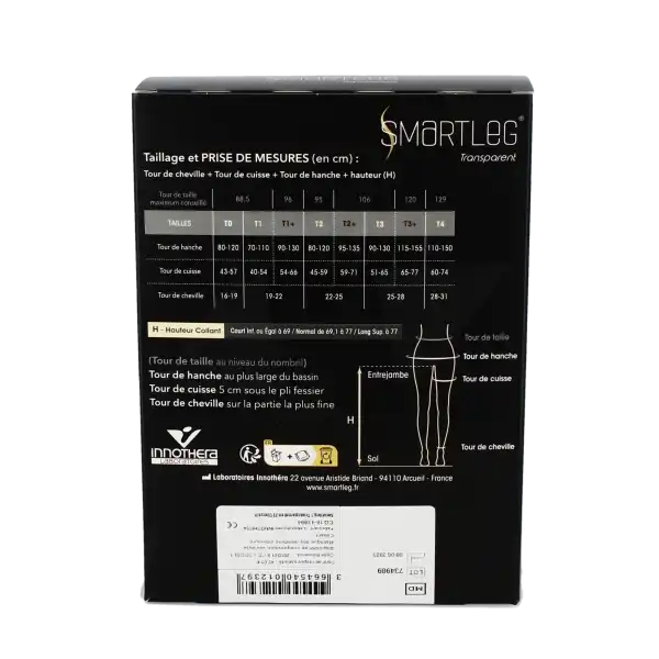 Smartleg® Transparent Classe Ii Collant Radieuse Soft Taille 2 Long Pied Ouvert