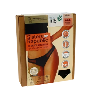 Sisters Republic Sidonie Culotte Menstruelle Bikini Flux Super Txs