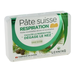 Lehning Pate Suisse Past À Sucer Pin Eucalpyptus Respiration B/50g