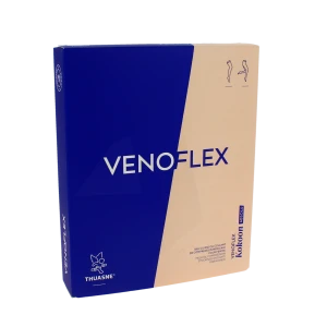 Venoflex Kokoon Absolu 2 Bas Cuisse Femme Beige Naturel Taille 1l