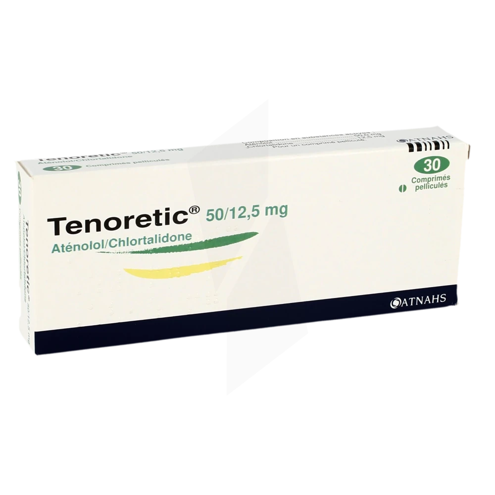 Tenoretic 50 Mg/12,5 Mg, Comprimé Pelliculé