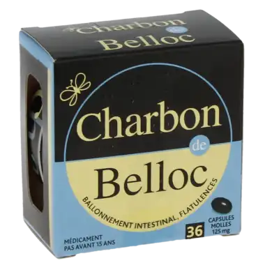 Charbon De Belloc 125 Mg, Capsule Molle à Tours