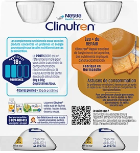 Clinutren Repair Nutriment Café 4 Bouteilles/200ml