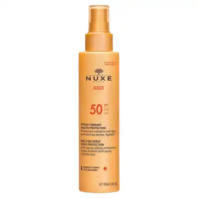 Nuxe Sun Spray Solaire Visage Et Corps Haute Protection Spf 50 150ml à Blere