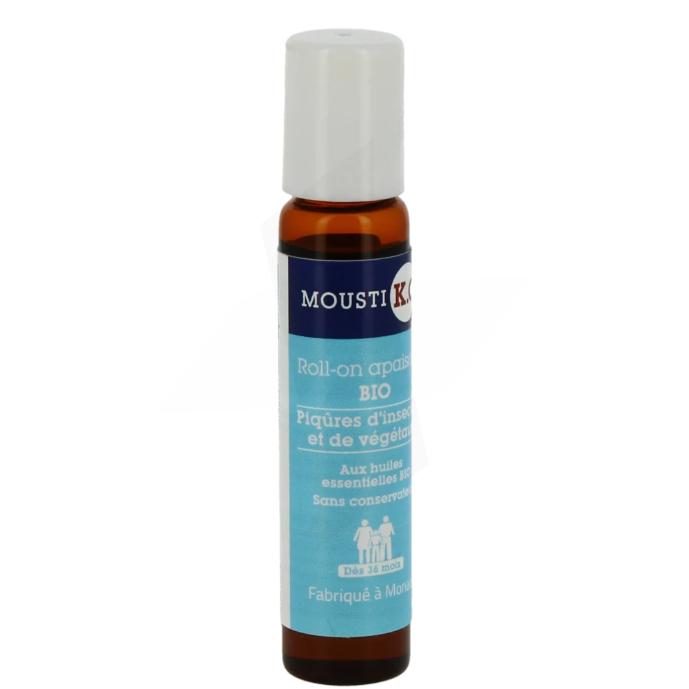 Mousti K.o Lot Apaisante Piqûres Bio Roll-on/10ml