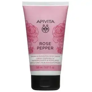 Apivita - ROSE PEPPER Crème Corps Raffermissante et Remodelante avec Rose bulgare & Poivre rose 150ml