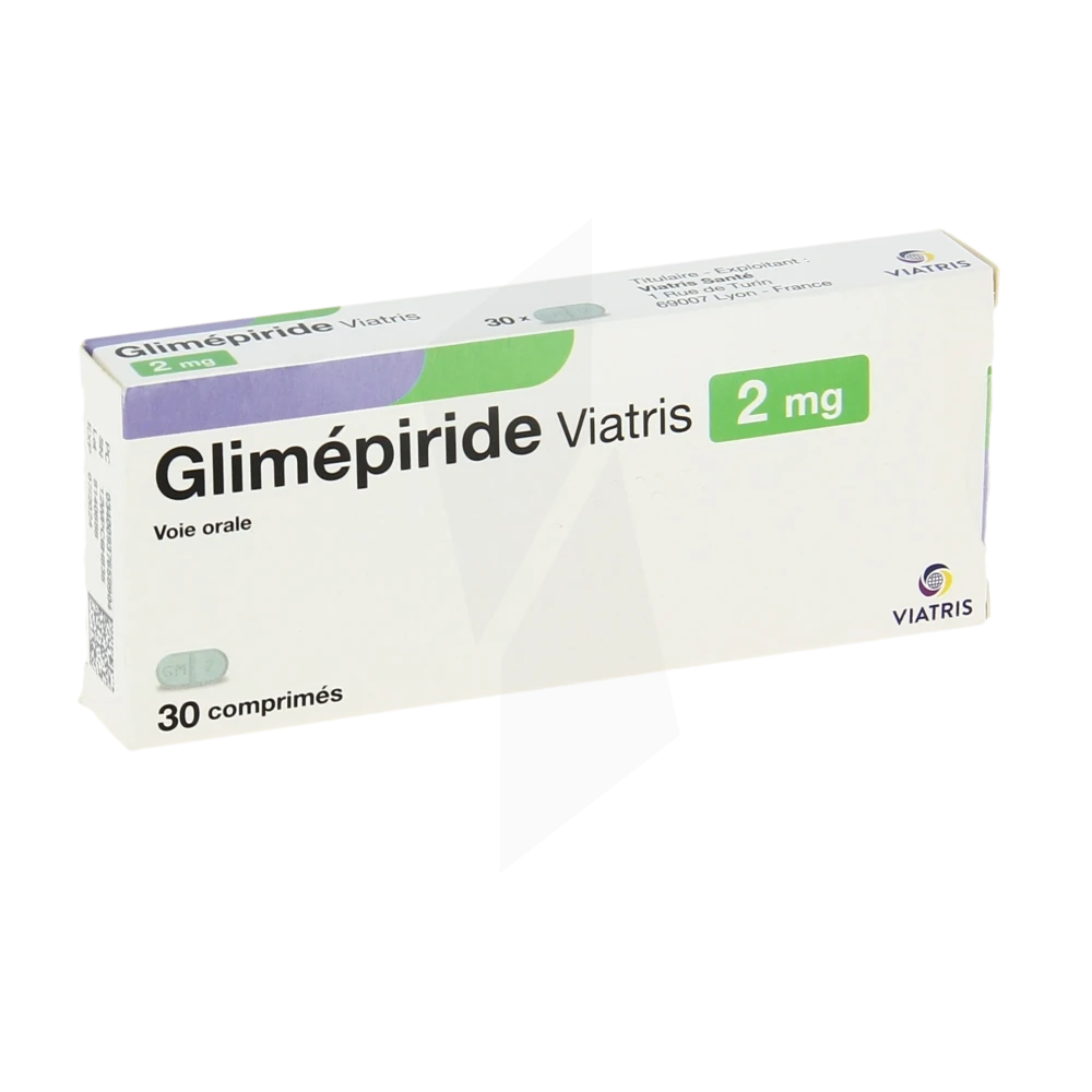 Glimepiride Viatris 2 Mg, Comprimé