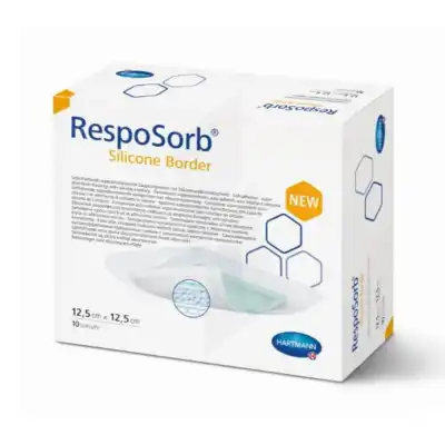 Resposorb Silicone Border Pans Absorption Importante 12,5x12,5cm B/10 à SÉLESTAT