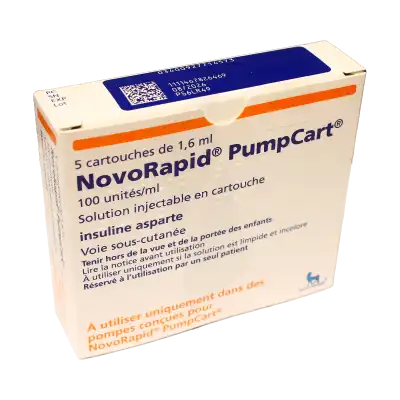 Novorapid Pumpcart 100 Unités/ml, Solution Injectable En Cartouche à NANTERRE