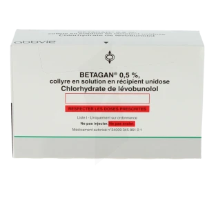 Betagan 0,5 % , Collyre En Solution En Récipient Unidose