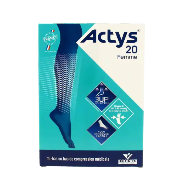 Actys 20 Bas Autofix Pf Femme Noir T1n
