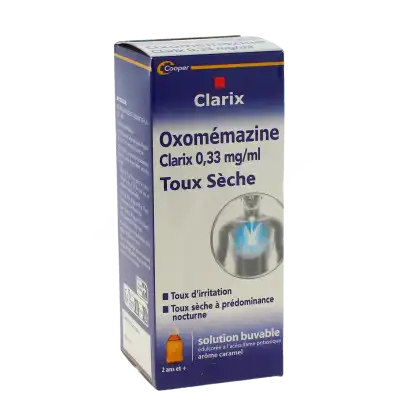 Oxomemazine Clarix 0,33 Mg/ml, Solution Buvable édulcorée à L’acésulfame Potassique à Fuveau