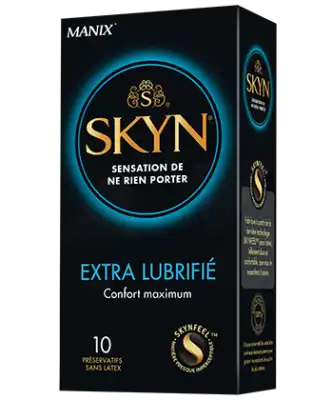Manix Skyn Préservatif Extra Lubrifié B/10 à MONTPELLIER