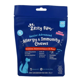 Zesty Paws Senior Immunitaire & Peau Cp60