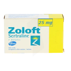 Zoloft 25 Mg, Gélule