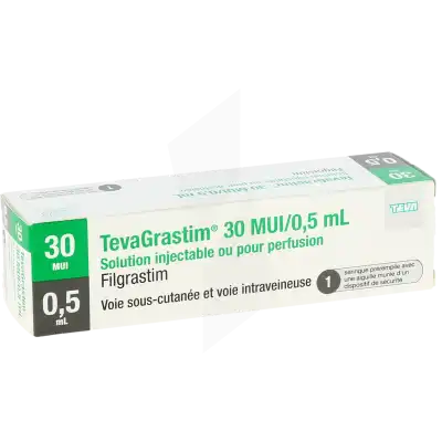 TEVAGRASTIM 30 MUI/0,5 ml, solution injectable ou pour perfusion