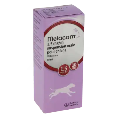 METACAM 1,5 mg/ml Susp buv chien Fl/10ml+Ser