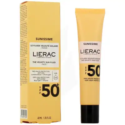 Liérac Sunissime SPF50 Fluide Visage T/40ml+Stick Offert