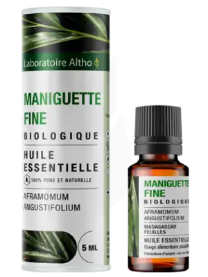 Laboratoire Altho Huile Essentielle Maniguette Fine Bio 5ml à TIGNIEU-JAMEYZIEU
