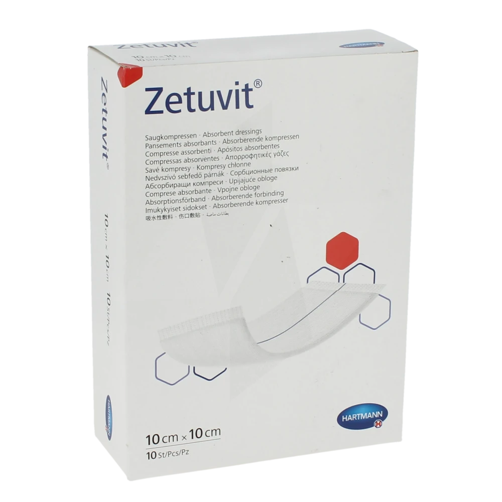 Zetuvit® Pansement Absorbant         10 X 10 Cm - Boîte De 10