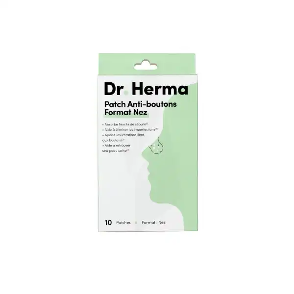 Dr Herma Patch Anti-bouton Format Nez B/10