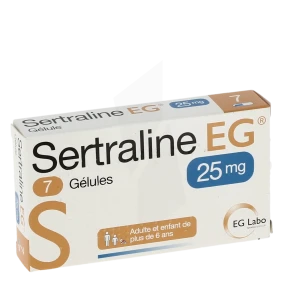 Sertraline Eg 25 Mg, Gélule