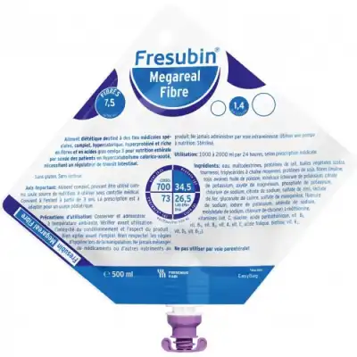 Fresubin Megareal Fibre Nutriment Poche Easybag/500ml à Annecy