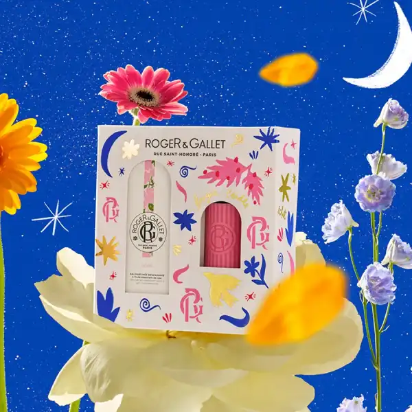 Roger & Gallet Gingembre Rouge Eau Parfumée + Bougie Coffret Noël 2024