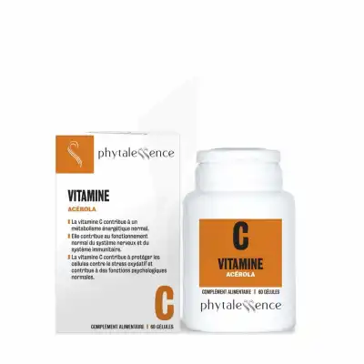 Phytalessence Elémentaire Vitamine C - Acérola 60 Gélules à VANNES