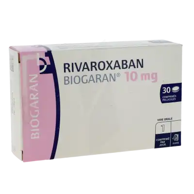 Rivaroxaban Biogaran 10 Mg, Comprimé Pelliculé à ROMORANTIN-LANTHENAY