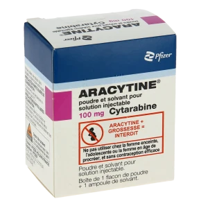 Aracytine 100 Mg, Poudre Et Solvant Pour Solution Injectable
