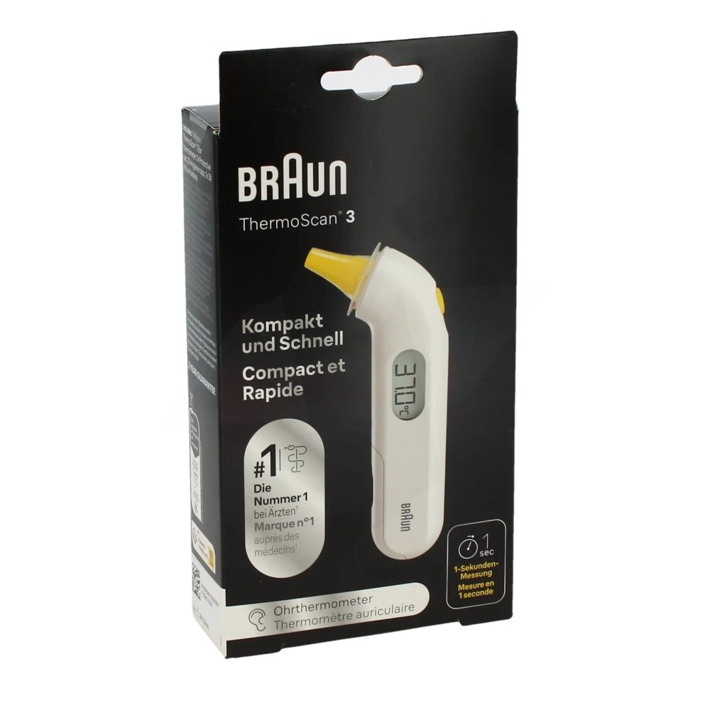 Braun Thermoscan 3 Thermomètre Auriculaire électronique Irt3030