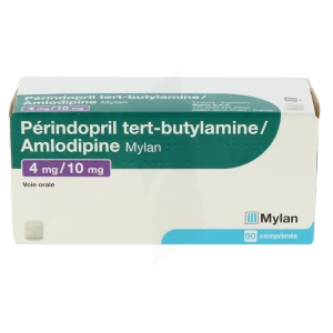 Perindopril Tert-butylamine/amlodipine Viatris 4 Mg/10 Mg, Comprimé