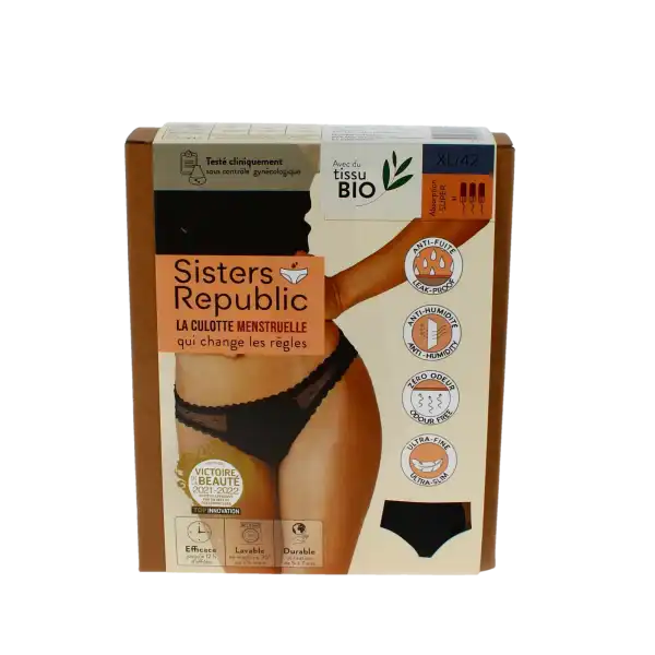 Sisters Republic Sidonie Culotte Menstruelle Bikini Flux Super Txl