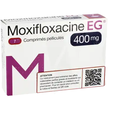 MOXIFLOXACINE EG 400 mg, comprimé pelliculé