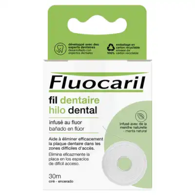 Fluocaril Fil Dentaire Infusé Au Fluor 30m à Nice