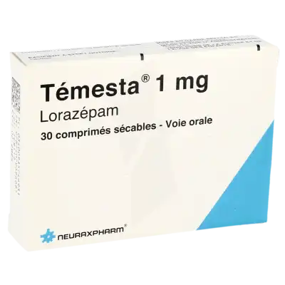 TEMESTA 1 mg, comprimé sécable
