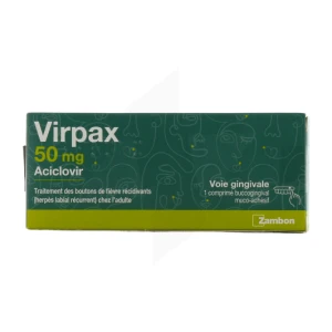 Virpax 50 Mg Cpr Buccogingiv Muco-adh Plq/1