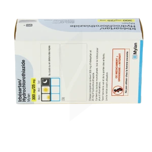 Irbesartan/hydrochlorothiazide Viatris 300 Mg/25 Mg, Comprimé