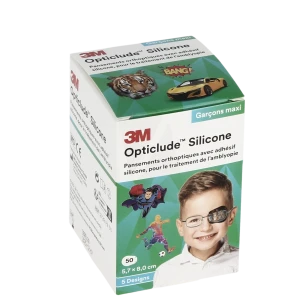 Opticlude Design Boy Pans Orthoptique Silicone Maxi 5,7x8cm B/50