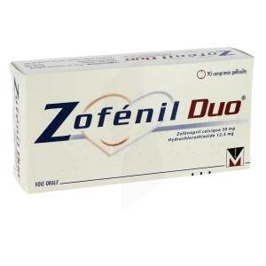Zofenilduo 30 Mg/12,5 Mg, Comprimé Pelliculé